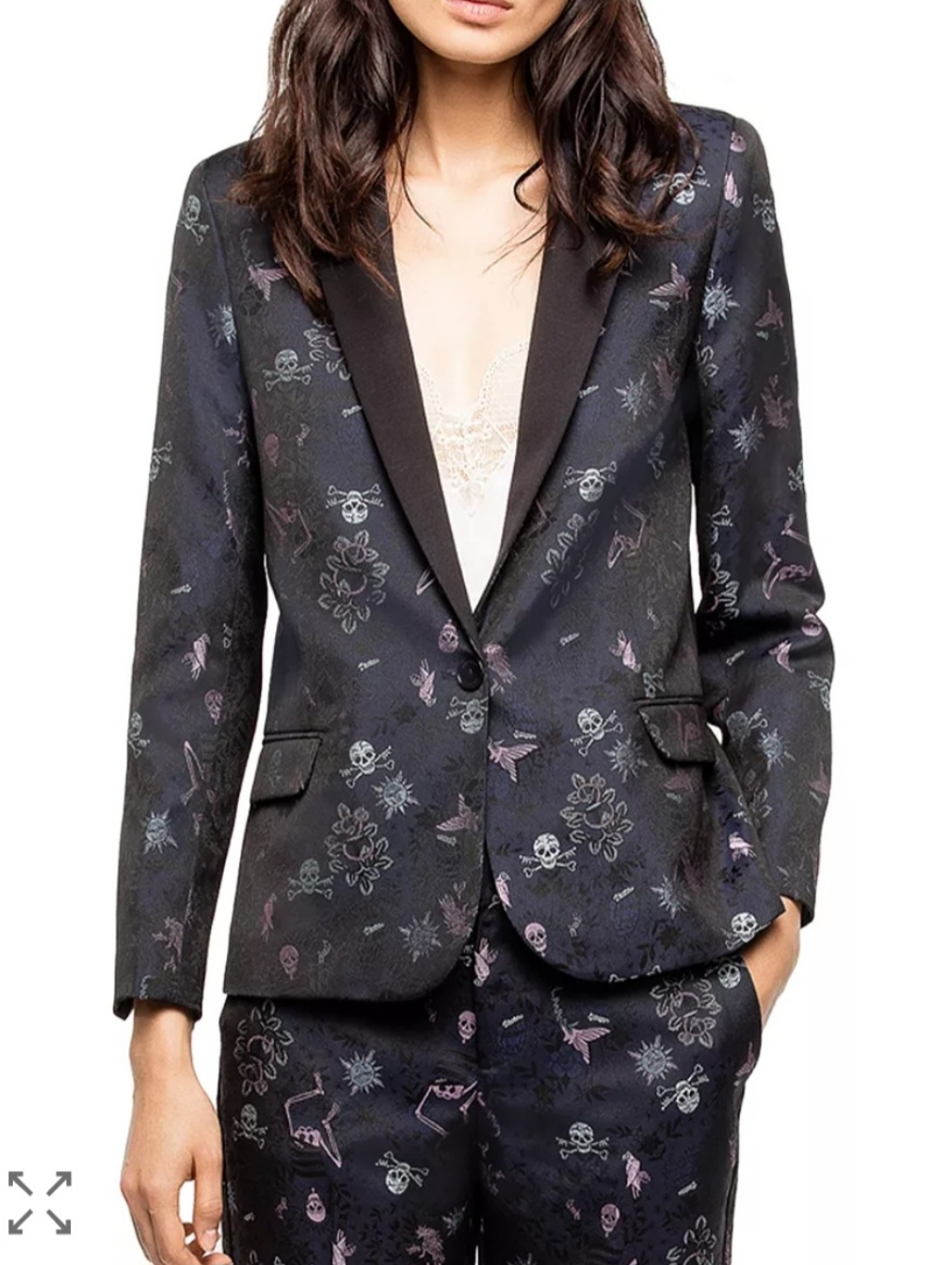 Zadig And Voltaire Blazer With Tattoo Design